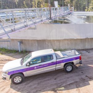 Water Engineer's Truck at Tampa, FL Wastewater Treatment Plant