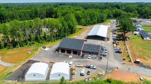 Mint Hill Public Works Facility construction site in Charlotte region demonstrating site development and civil engineering design by McKim & Creed