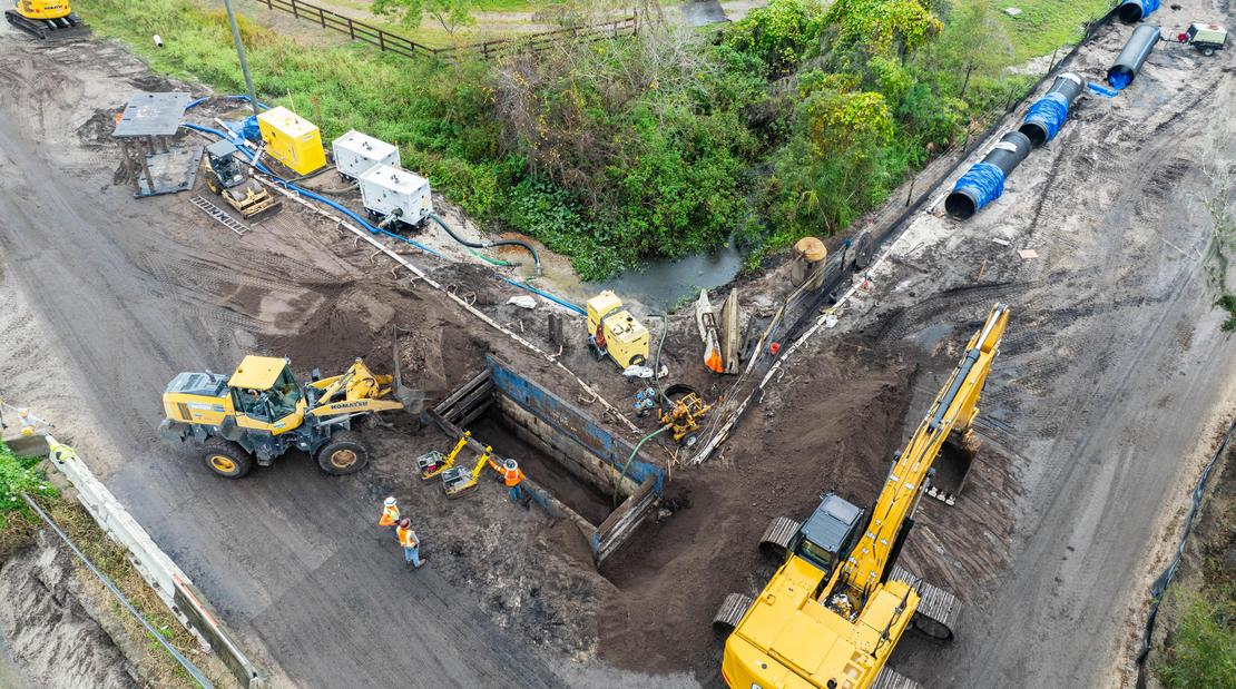 The South County Potable Water Transmission Main project was an initial phase of this critical program, serving as a catalyst for resolving potable water pressure and demand issues, providing system redundancy, and setting the stage for the success of the rest of the program.