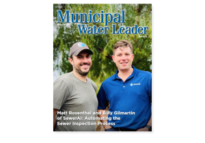 The April 2024 cover of Municipal Water Leader Magazine.