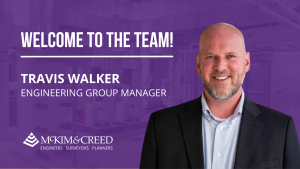 McKim & Creed recently hired Travis Walker as Engineering Group Manager. Based in Greenville, S.C., Mr. Walker brings an impressive background in electrical engineering, spanning nearly 20 years. His expertise in power distribution, lighting and controls, and fire alarm systems will improve McKim & Creed's delivery of comprehensive solutions to clients.